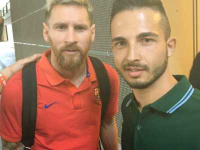 E a proposito di "extraterrestri", nel book fotografico ci sono anche Lionel Messi...
